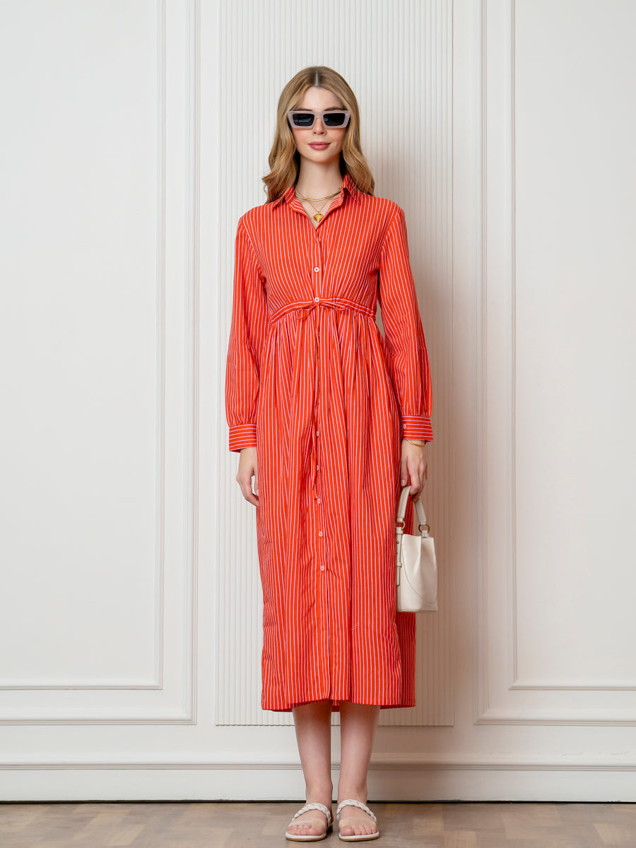 orange striped dress shirt Stripes S this bright standout features Red And White Wedding Cute_Girl_Dress Size:us:12