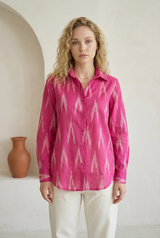 Berry Pink Ikat Shirt