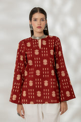 Maroon Classic Kurti