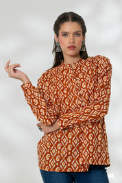Rust Paisley Shirt