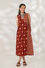Maroon Wrap Dress