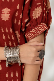 Maroon Drop Shoulder Shirt