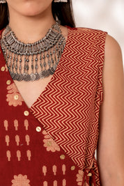 Maroon Wrap Dress