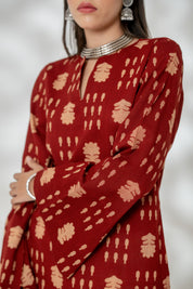 Maroon Classic Kurti