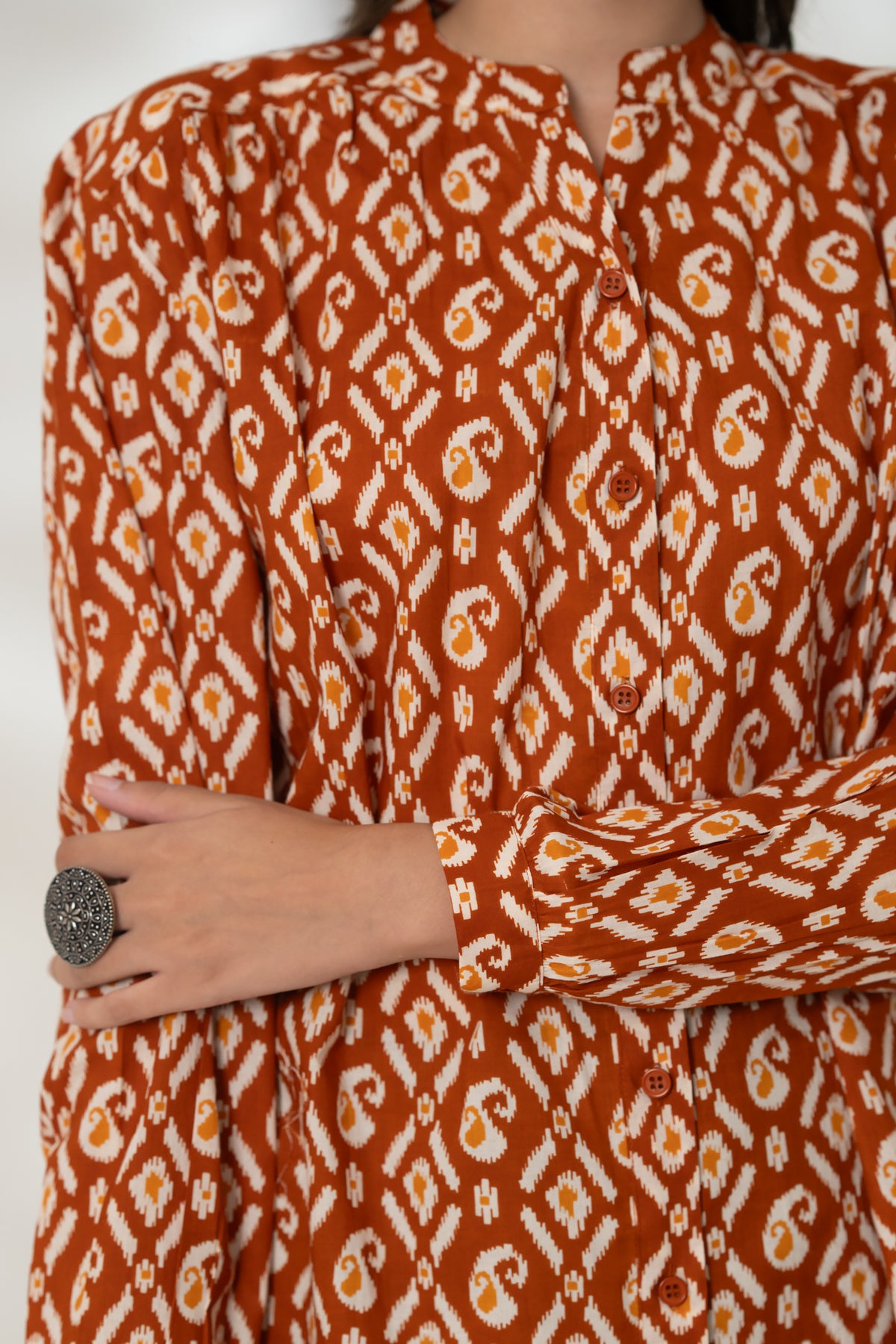 Rust Paisley Shirt