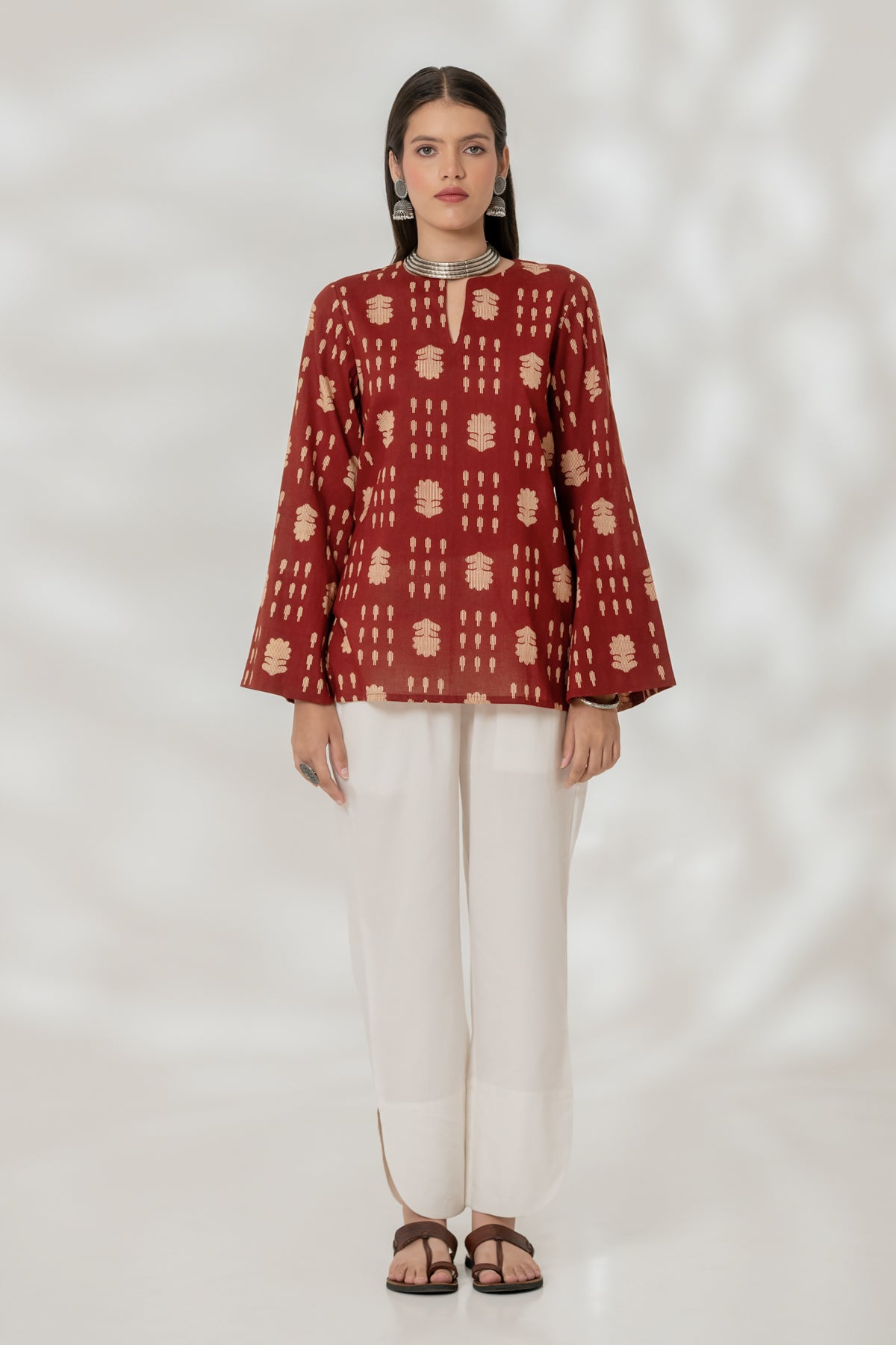 Maroon Classic Kurti