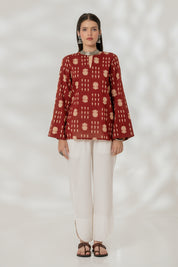 Maroon Classic Kurti