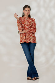 Rust Paisley Shirt