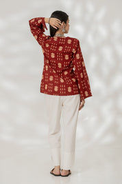Maroon Classic Kurti Set