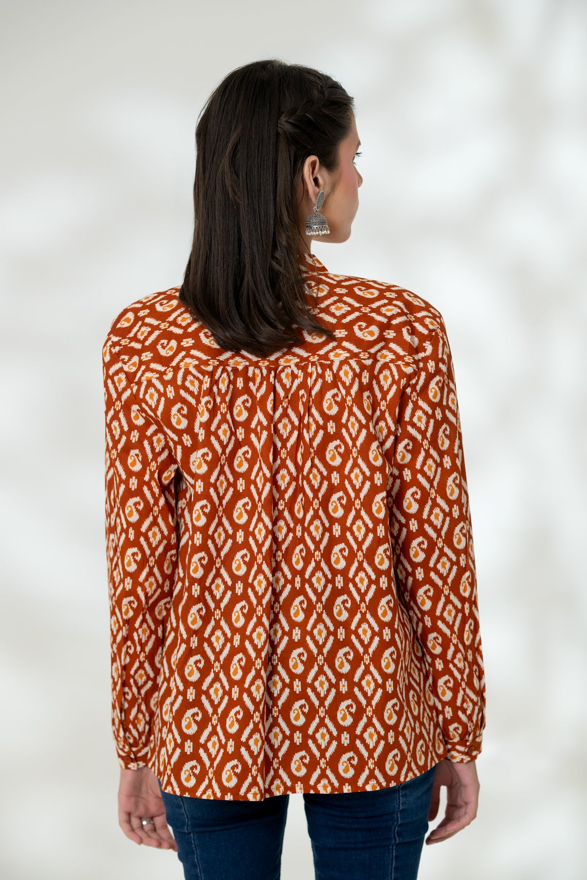 Rust Paisley Shirt