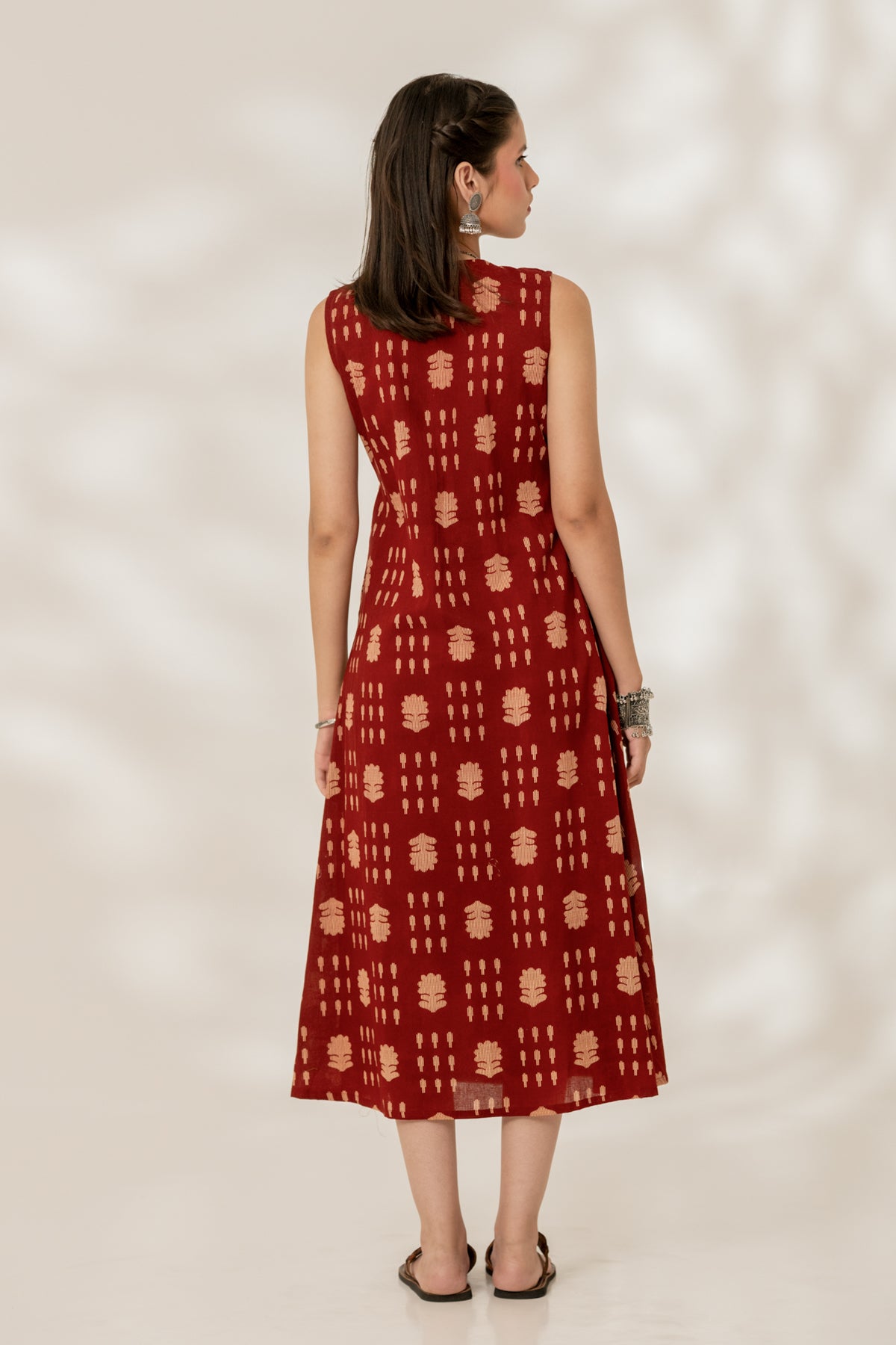 Maroon Wrap Dress