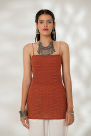 Maroon Strappy Kurti