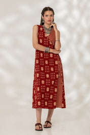 Maroon Wrap Dress