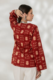 Maroon Classic Kurti Set
