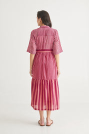 Cherry Berry Long Dress