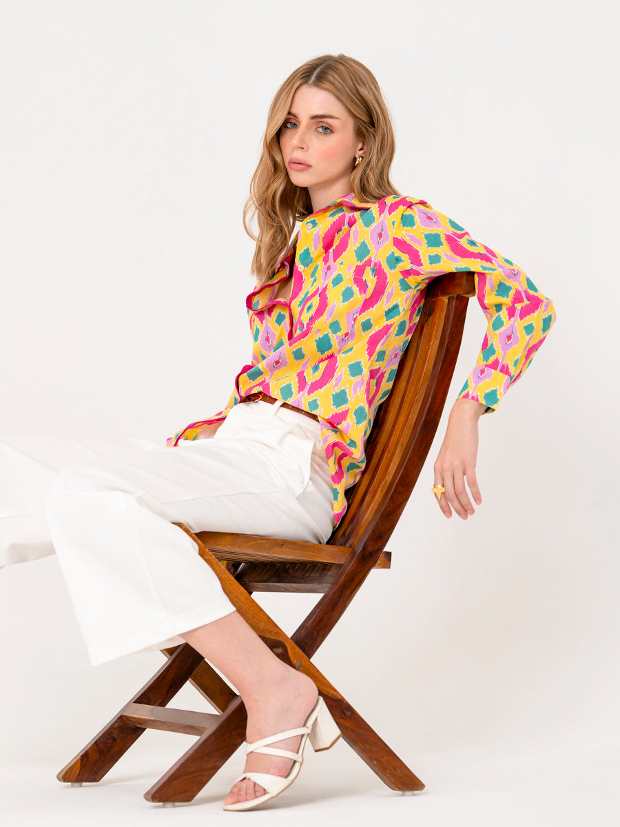 Yellow Ikat Shirt