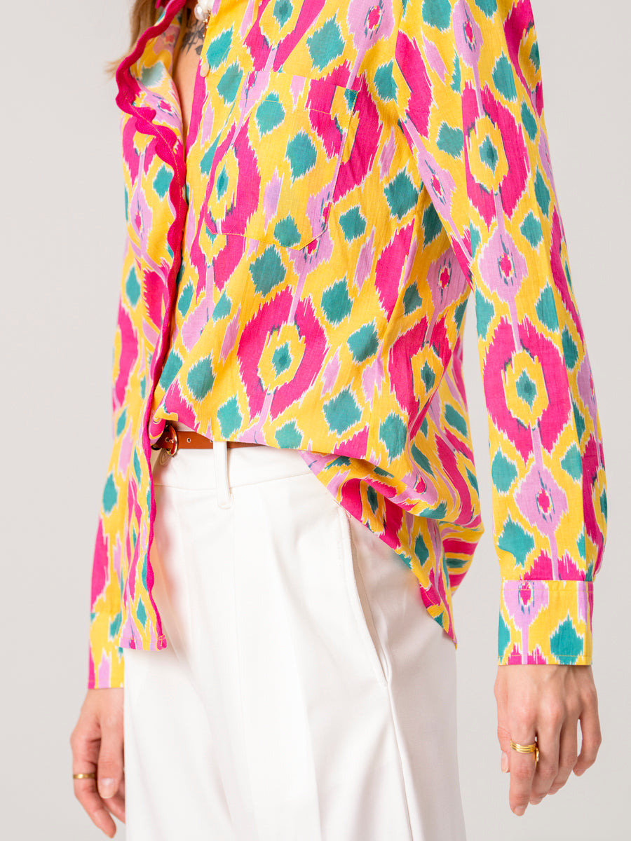 Yellow Ikat Shirt