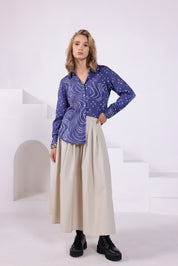 Blue Bandhej Shirt