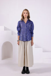 Blue Bandhej Shirt