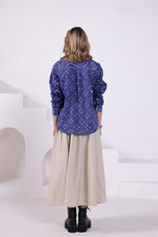 Blue Bandhej Shirt