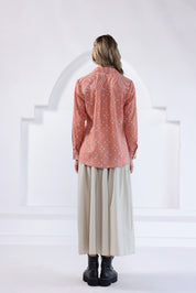 Peach Bandhej Shirt