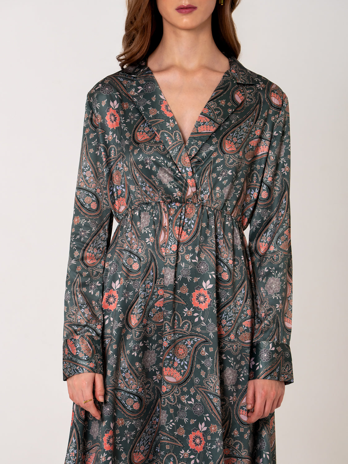 Veridian Paisley Dress