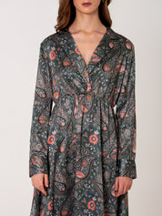 Veridian Paisley Dress