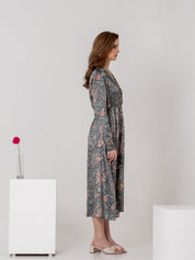 Veridian Paisley Dress