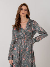 Veridian Paisley Dress