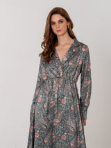 Veridian Paisley Dress