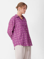 Classic Purple Bandhani Shirt