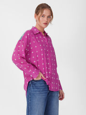Pink Diamond Bandhani Printed Shirt