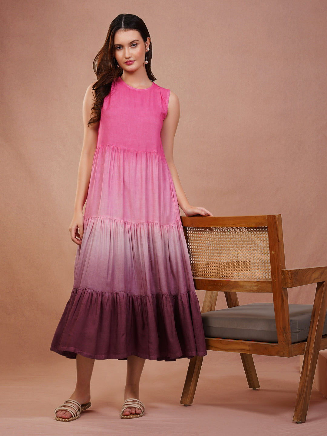 Rose Ombre Maxi Dress