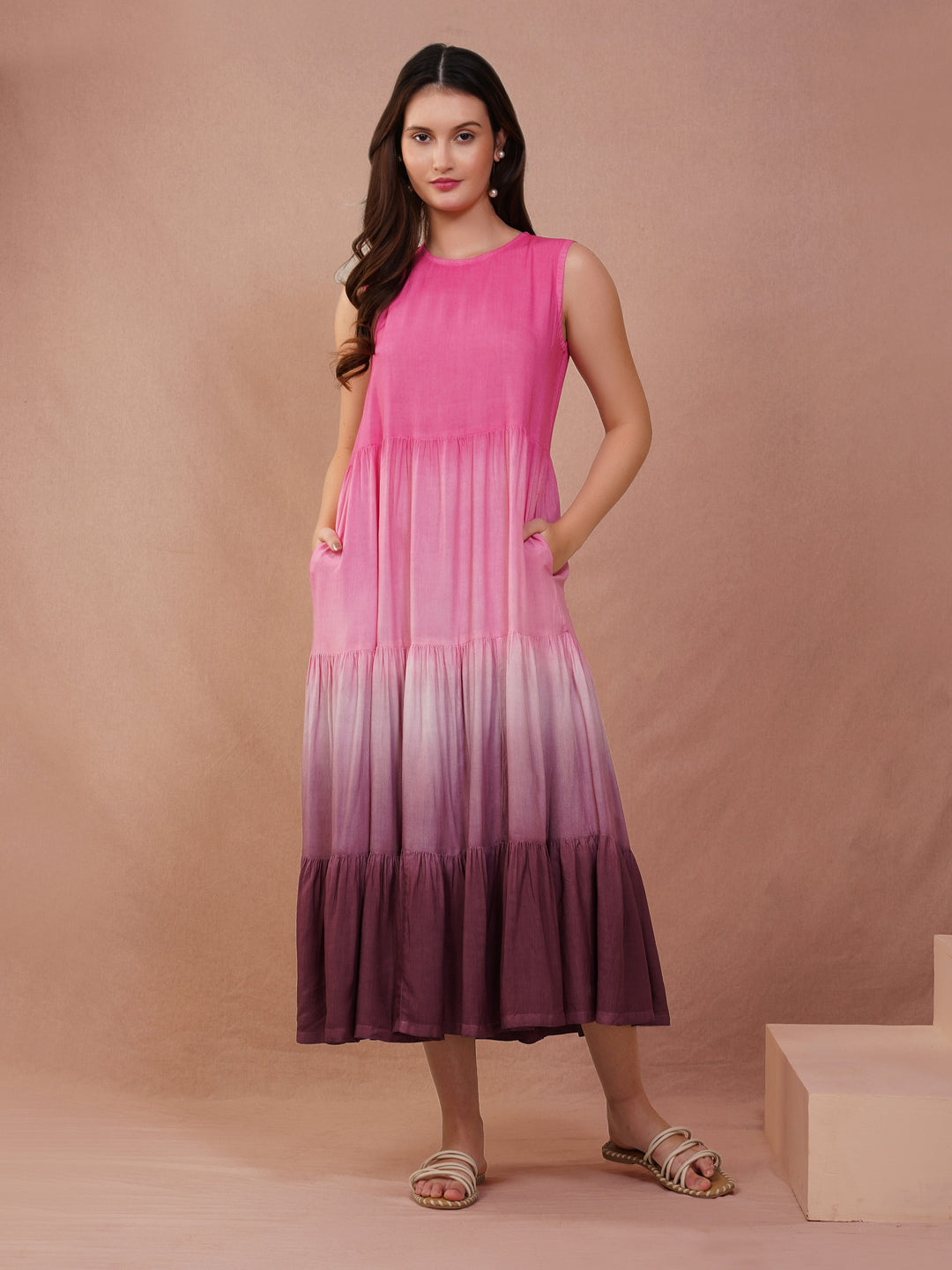 Rose Ombre Maxi Dress