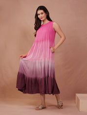 Rose Ombre Maxi Dress