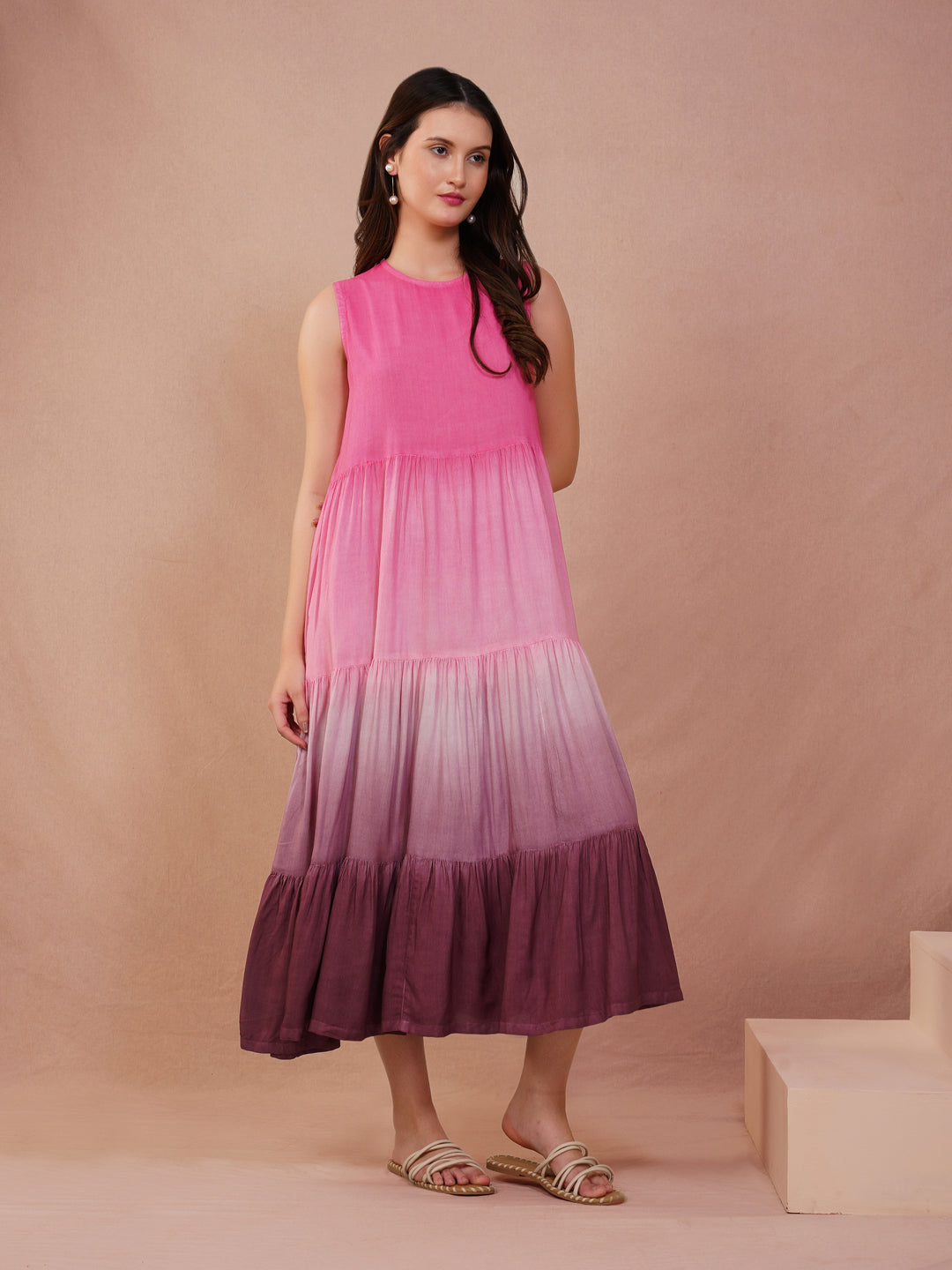 Rose Ombre Maxi Dress