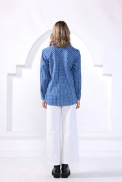 Indigo Stripes Pocket Shirt