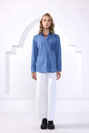 Indigo Stripes Pocket Shirt