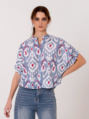 Azure Ikat Shirt