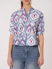 Azure Ikat Shirt