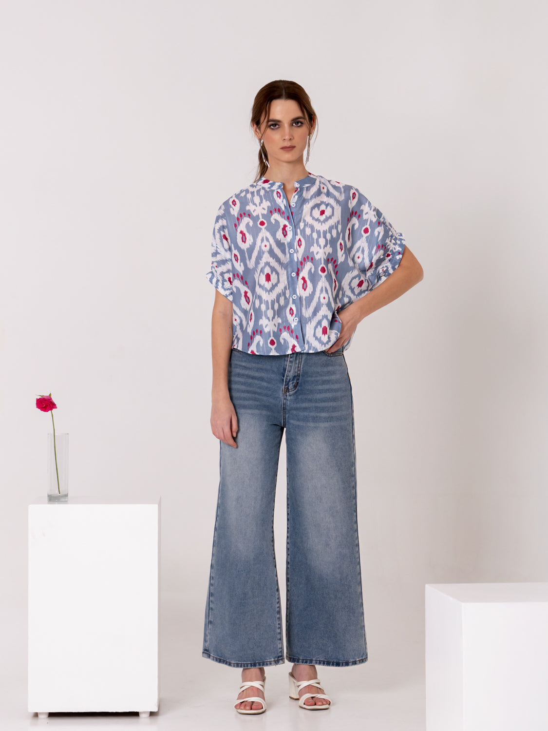 Azure Ikat Shirt