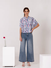 Azure Ikat Shirt