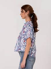Azure Ikat Shirt